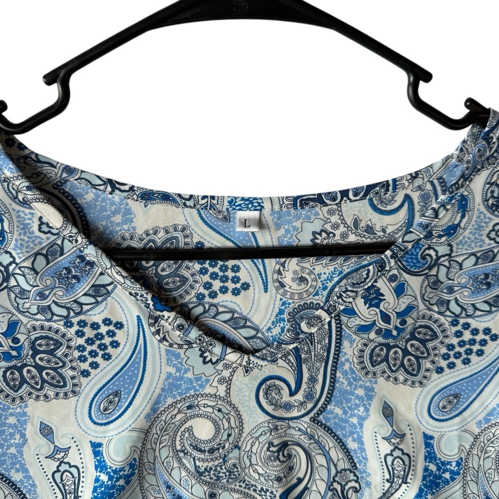 Blue Paisley Blouse Relaxed fit - Picture 3 of 8